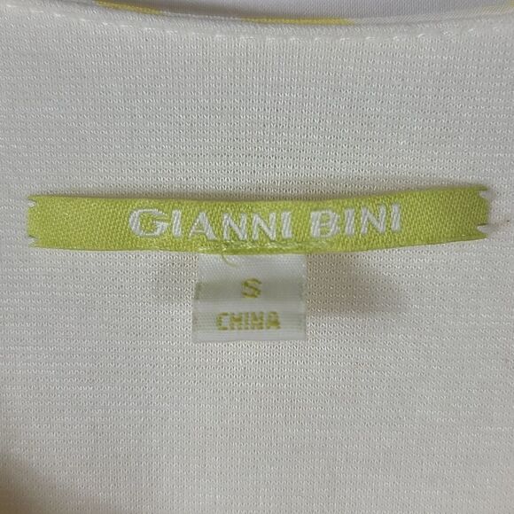 Gianni Bini Yellow And White Striped Maxi Dress - Picture 11 of 13